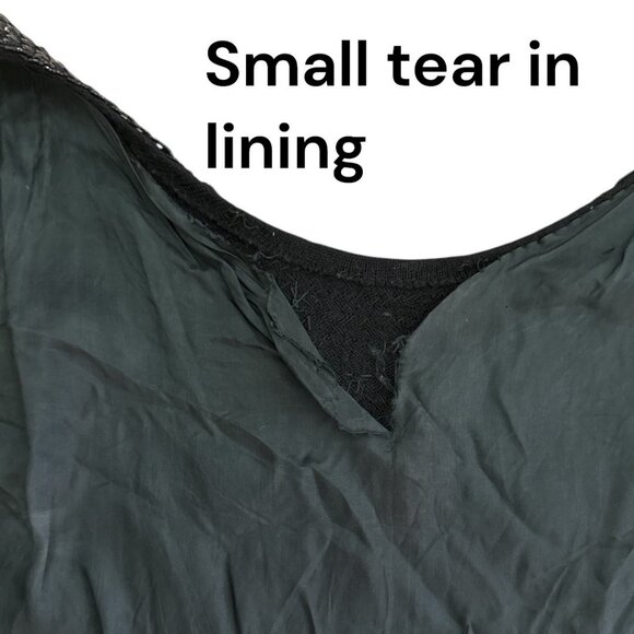 Vintage Black Sequin Beaded Sleeveless Top W/ Floral Design & Full-Back Zipper - Picture 9 of 10